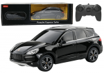 Žaidimų zona | PC | Konsolės | Priedai // Radijo valdomi žaislai ir priedai // Auto RC 1:24 Rastar Porsche Cayenne Turbo Czarne