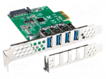 PC extension card: PCIe | PCIe,SATA,USB A socket x4 | 5Gbps