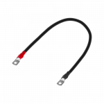 Akumuliatoriaus prijungimo laidas | 16 mm&sup2; | 6 mm jungtys - raudona ir juoda | 38 cm