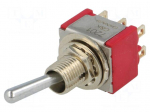 Switch: toggle | Pos: 2 | DPDT | ON-ON | 2A/250VAC | 5A/28VDC | -30&divide;85&deg;C