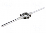 Wrenches for threading dies | cast zinc | Size: 25 x 9mm