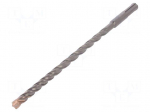 Drill bit | for concrete | &Oslash;: 8mm | L: 210mm | metal | cemented carbide