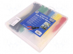 Ties set | polyamide | black,red,natural,blue,green,yellow