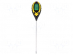 Meter: pH | LCD,with a backlit | 3,5&divide;9,0pH | Dim: 122x63x36mm | 73g