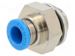 Push-in fitting | straight | Input thread: G 1/4" external | 6mm