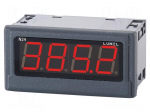 Voltmeter | digital,mounting | -100&divide;100V | LED | 4 digit | Char: 20mm