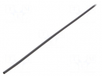 Heat shrink sleeve | glueless | 2: 1 | 1.2mm | black | polyolefine | reel