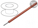 Wire | ThermoThin | stranded | Cu | 28AWG | PFA | red | 600V | 30.5m | 1x28AWG
