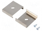 Holder U9 | natural | 20pcs | stainless steel