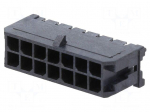 Connector: wire-board | socket | male | PIN: 14 | Micro-Fit 3.0 | 3mm
