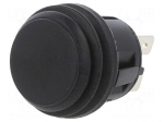 Switch: push-button | Pos: 2 | DPST | 20A/14VDC | black | Illumin: none
