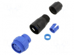 Connector: circular | plug | male | PIN: 2 | 250V | w/o contacts | IP68