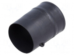 Heat shrink boot | glueless,straight | 18mm | L: 67mm | black | RAYCHEM