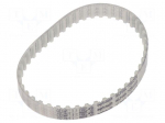 Timing belt | T5 | W: 10mm | H: 2.2mm | Lw: 390mm | Tooth height: 1.2mm