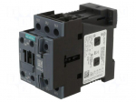 Contactor: 3-pole | NO x3 | Auxiliary contacts: NO + NC | 24VDC | 25A