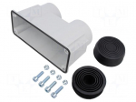 Multigate grommet | light grey | Holes no: 2