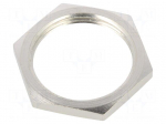 Nut | M63 | brass | Thread: metric | Pitch: 1.5 | Plating: nickel