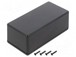 Enclosure: multipurpose | X: 65mm | Y: 130mm | Z: 50mm | TW | ABS | black