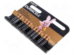 Battery: alkaline | AAA | 1.5V | non-rechargeable | 10pcs | BASIC