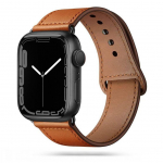 Dirželis Tech-Protect  Tech-Protect LeatherFit Strap for Apple Watch 4 / 5 / 6 / 7 / 8 / 9 / SE / Ultra 1 / 2 (42/44/45/49 mm) - Brown