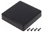 Enclosure: multipurpose | X: 80mm | Y: 80mm | Z: 20mm | TW | ABS | black