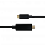 Kabelis DELTACO USB-C - miniDisplayPort, 4K UHD, paauksuotos jungtys, 1m, juodas / USBC-DP102-K / R00140014