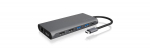 ICY BOX IB-DK4050-CPD Wired USB 3.2 Gen 1 (3.1 Gen 1) Type-C Anthracite