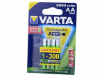 Re-battery: Ni-MH | AA | 1.2V | 2600mAh | Package: blister