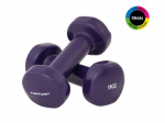 Tunturi Vinyl Dumbbells 1.0kg, Purple, 2pcs