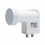 Koaksialinių kabelių sistemos // Konektori, aksesuāri un instrumenti koaksiālajiem kabeļiem // Konwerter OPTICUM TWIN RED ROBUST 0,1 db