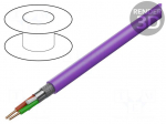 Wire | 1x2x22AWG | wire | Cu | Insulation: LSZH | violet | PROFIBUS | 500m