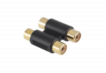 Jungtys // Different Audio, Video, Data connection plug and sockets // Złącze RCA-RCA/x2/złote