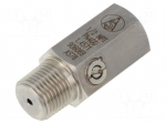 Snubber adjustable | NPT 1/2" | steel CrNi 1.4571 | max.120&deg;C