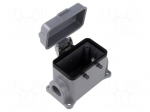 Enclosure for connectors: HDC | size H-B 10 | for double latch