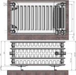 Radiator 44x300x1000 VCO Termolux