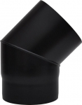 Black steel flue bend 45&deg;, &oslash;160