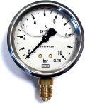Pressure gauge.  D63-R 0-1bar 1/4"(glycerin) WIKA