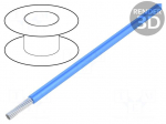 Wire | stranded | Cu | 8AWG | PVC | blue | 600V | CPR: no classification