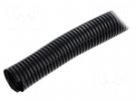 Protective tube | polyetylene | black | L: 30.5m | &Oslash;int: 23.2mm | UL94HB