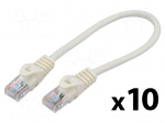 Patch cord | U/UTP | Cat: 5e | RJ45 plug,both sides | stranded | CCA