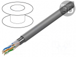 Wire | F/UTP | 4x2x24AWG | 5e | wire | Cu | PVC | grey | 305m | &Oslash;cable: 6.2mm