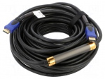 Cable | HDMI plug,both sides | PVC | 3D,4K,ARC,CEC 2.0,HDR | 20m