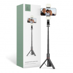 Fotoaparato priedas Tech-Protect  Tech-Protect L05S Bluetooth Selfie Stick with Tripod up to 105cm with LED Light - Black