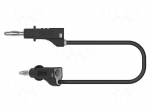 Test lead | 60VDC | 30VAC | 36A | banana plug 4mm,both sides | Len: 1m