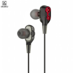 iKAKU KSC-398 Universal Lightweight HiFi In-Ear Headphones 3.5mm with Microphone 1.2m Black