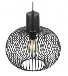 Trio Gila piekarama lampa 33 cm E27 matt black brushed steel 365790132 4017807617535