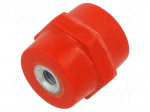 Support insulator | L: 60mm | &Oslash;: 38mm | 2.4kV | UL94V-0 | Body: red