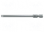 Screwdriver bit | slot | 6.5x1.2mm | 1/4" | Overall len: 50mm