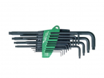 Wiha L-key set in ProStar holder TORX, 13-pcs., black oxidised (24312)