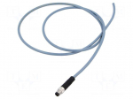 Cable: for sensors/automation | M8 | PIN: 3 | straight | 1m | plug | 60VDC